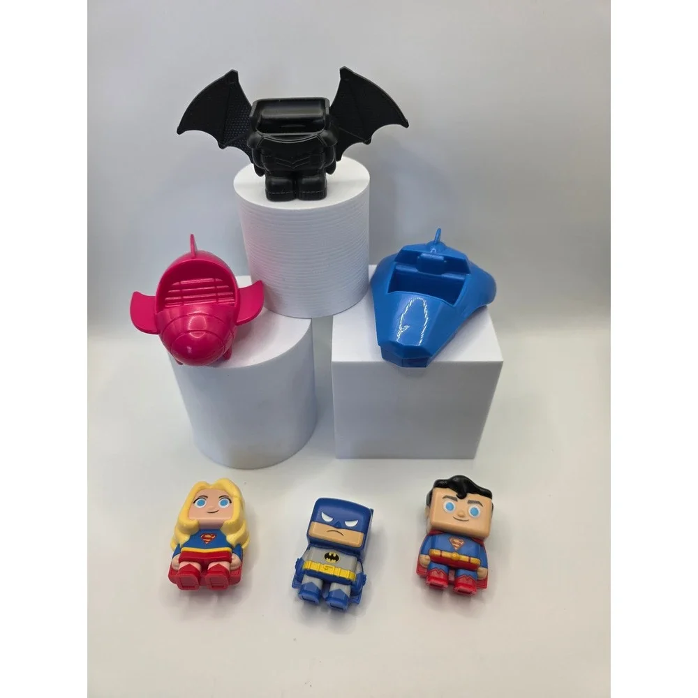 Wendy's DC Rides Kids Meal Limited-Edition Toys Lot Batman Superman Supergirl